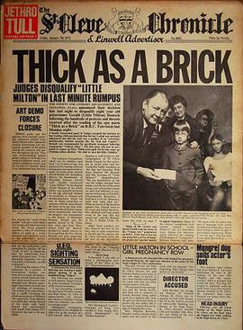 Jethro Tull — Thick as a Brick album cover